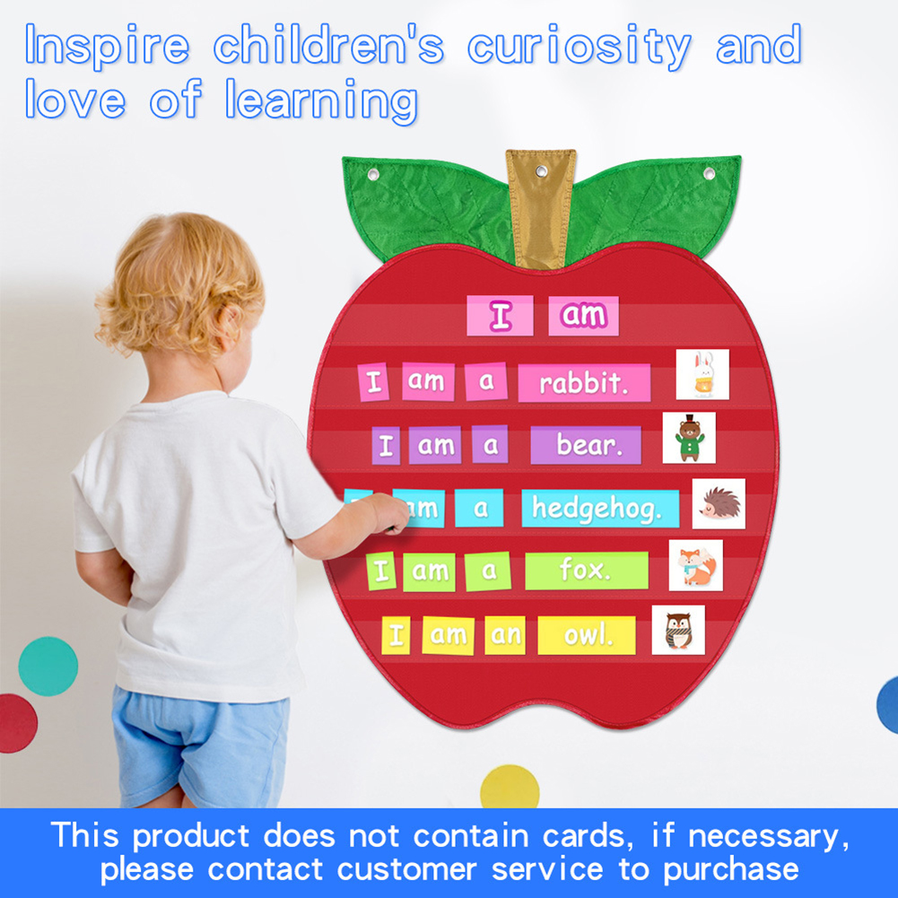 Kids Education Charts - Kids English Phonics Learning Pocket Chart