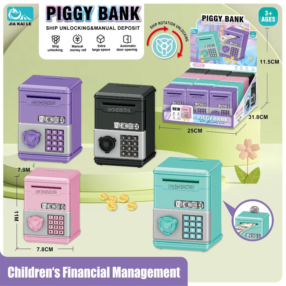 New Password Children's Piggy  - Kids Education Money reseña y precio