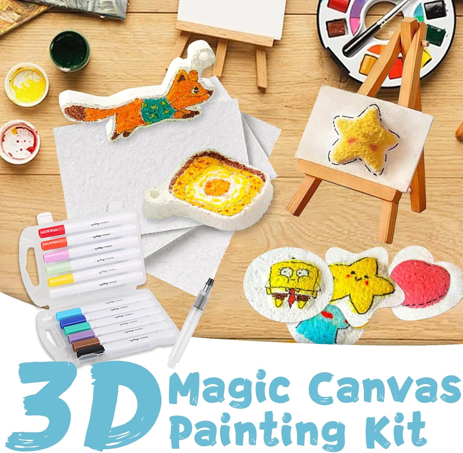 3D Puffy Foam Texture Painting - Kids Education Product reseña y precio