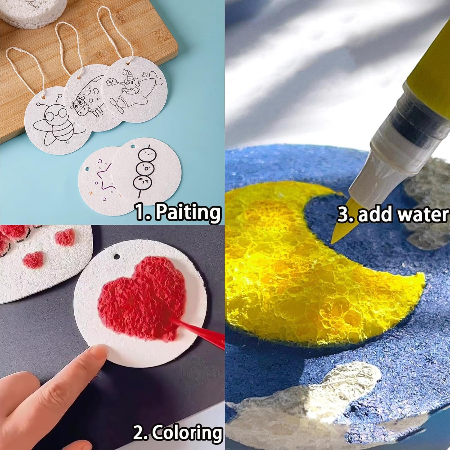 3D Puffy Foam Texture Painting - Kids Education Product reseña y precio