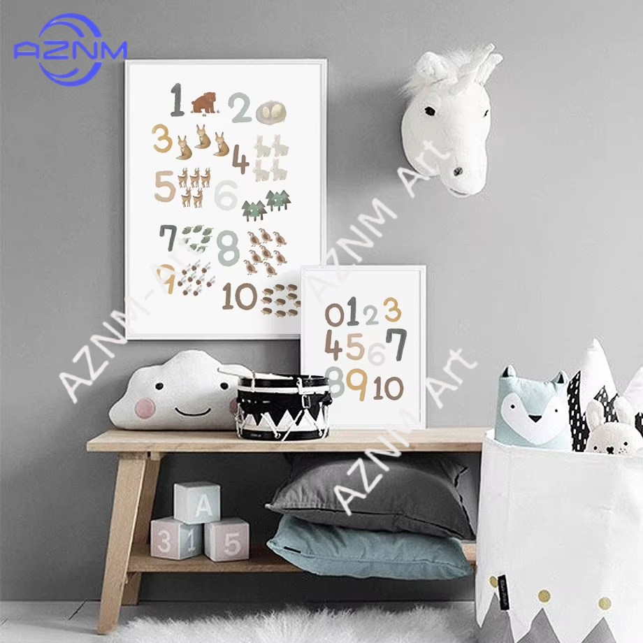 1/2pcs Education Learning Numb - Kids Educational Posters reseña y precio