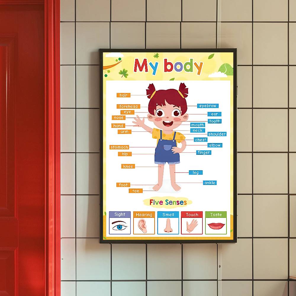 Colorful Toddler Educational C - Kids Educational Posters reseña y precio