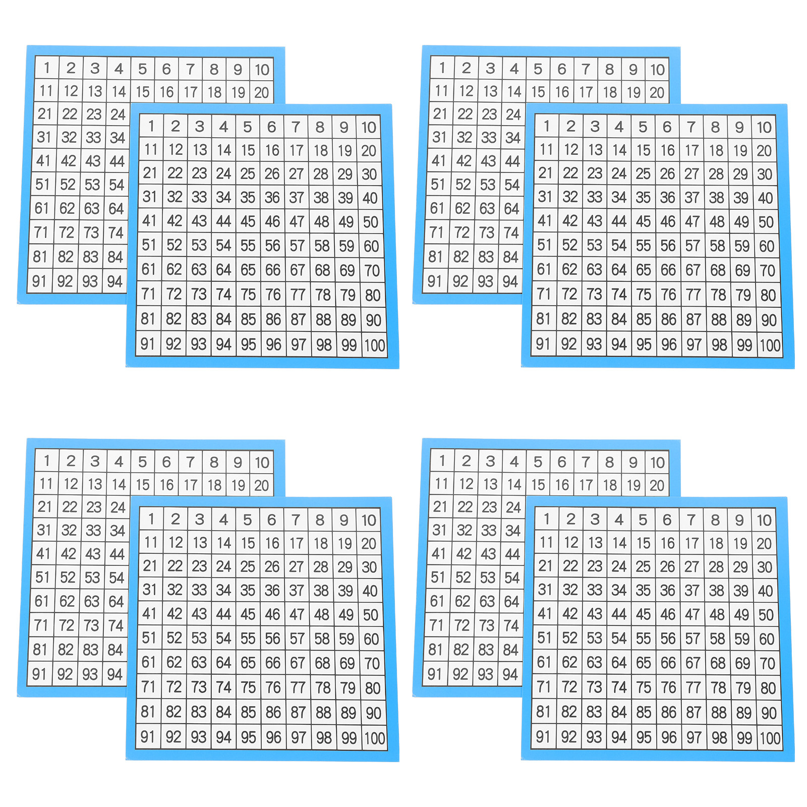 10 Sheets Number Chart 1-100 H - Kids Education Charts reseña y precio