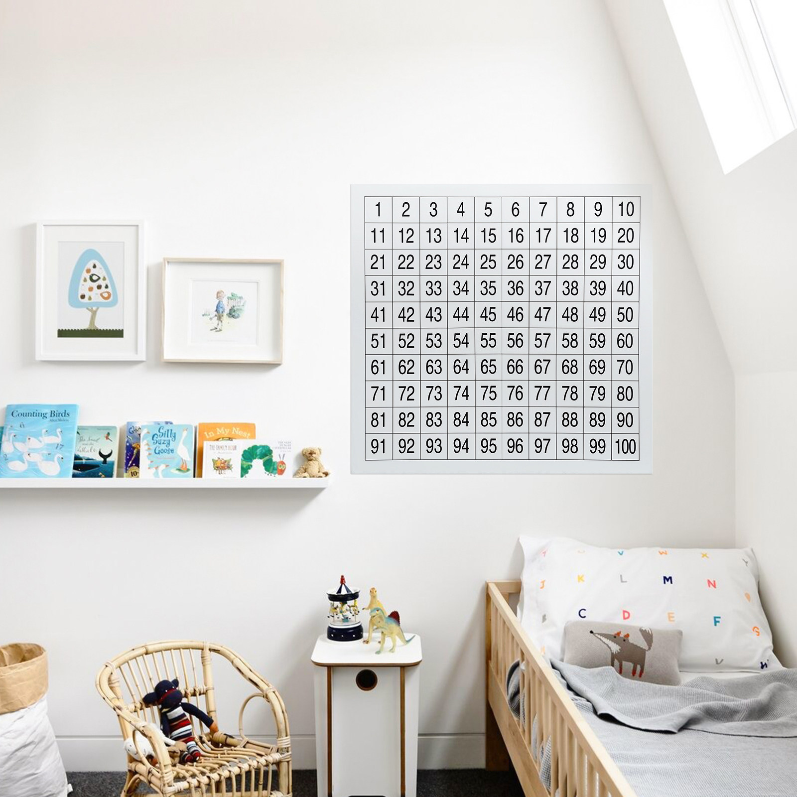 1Set Numbers Wall Chart 1-100  - Kids Education Charts reseña y precio