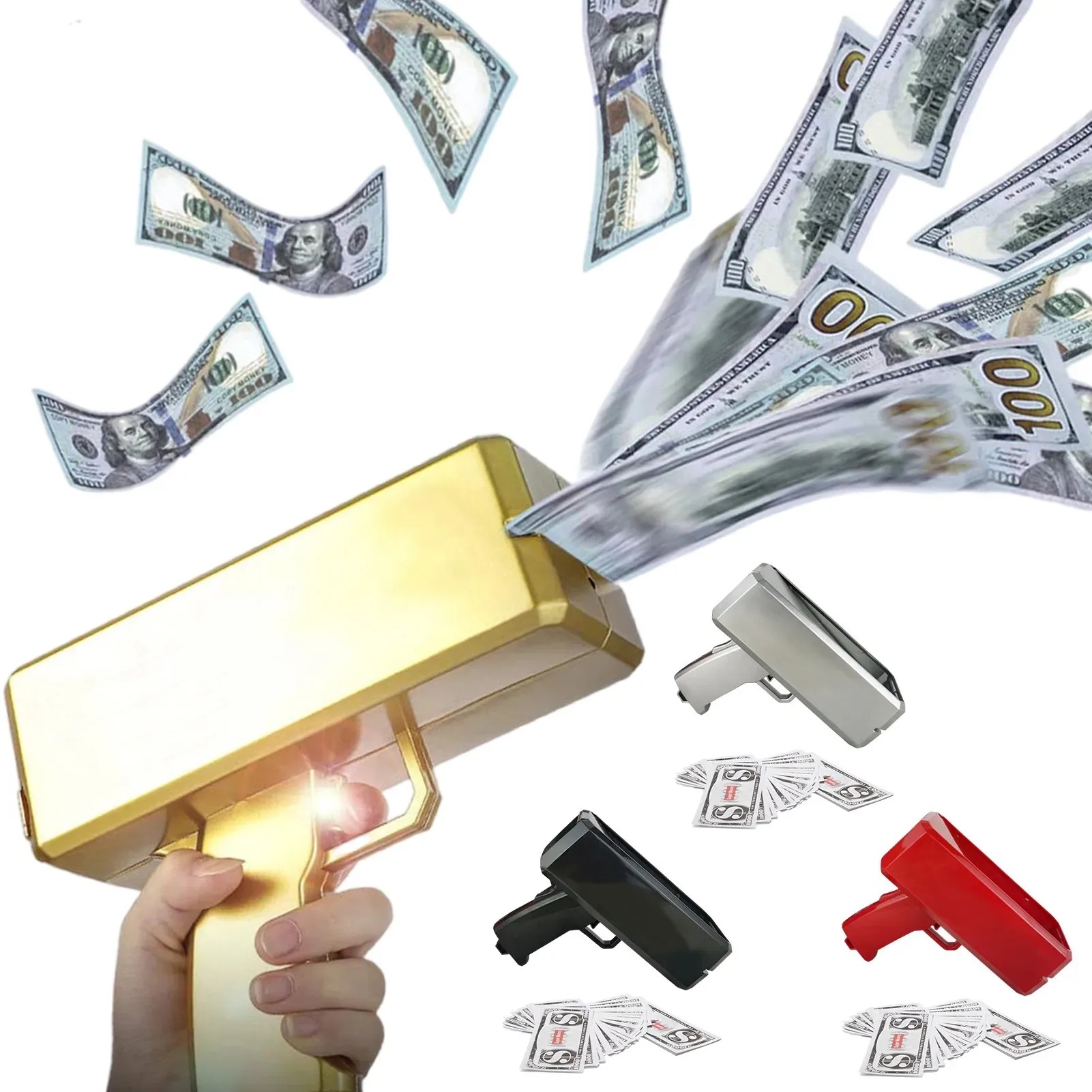 Shoot Money Gun Toy Funny Part - Kids Education Money reseña y precio