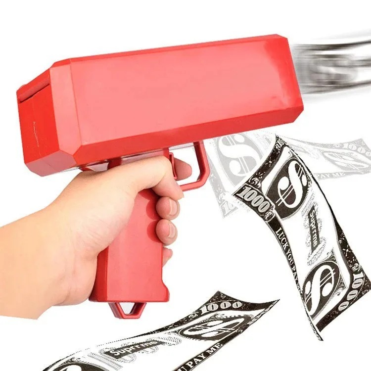 Shoot Money Gun Toy Funny Part - Kids Education Money reseña y precio
