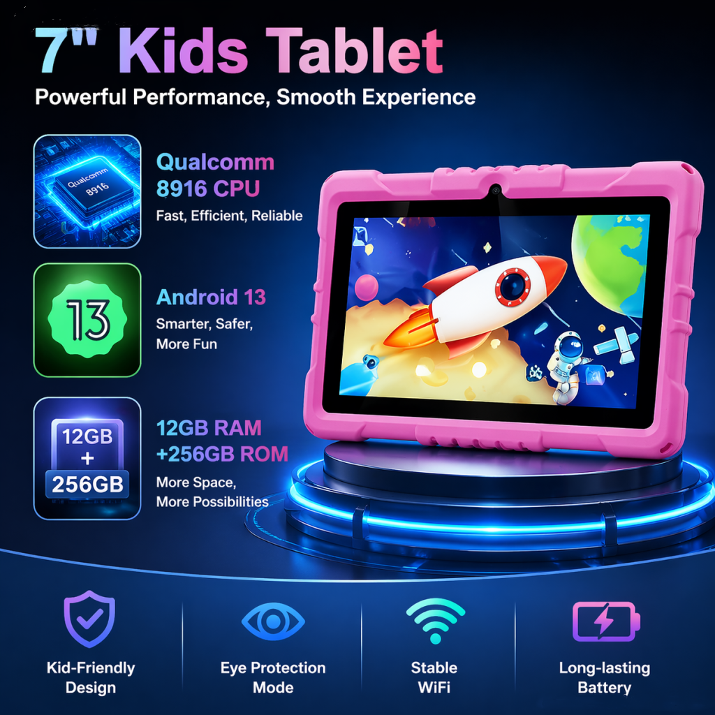 Android 13 Kids WIFI Tablet 7i - Kids Education Free App reseña y precio