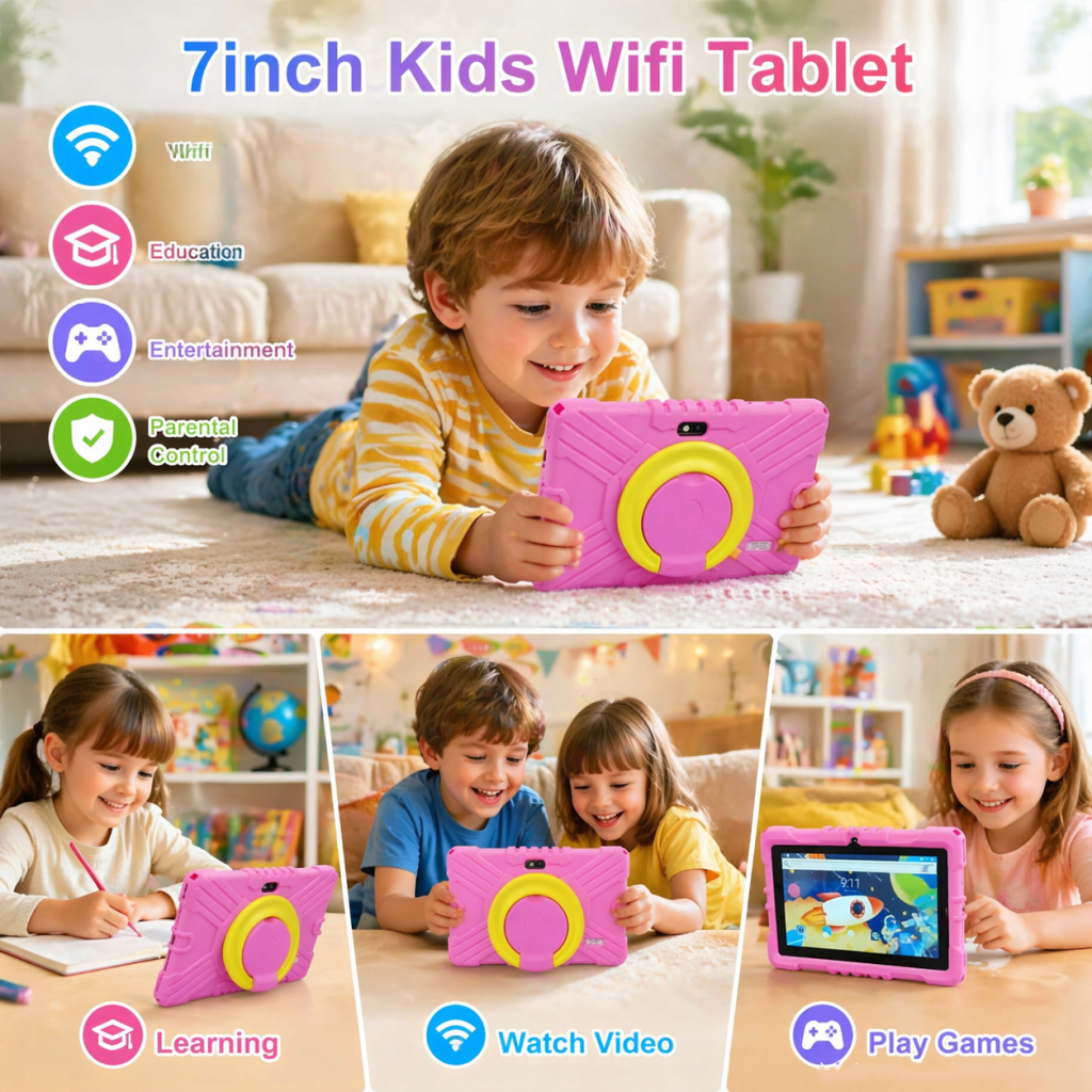 Android 13 Kids WIFI Tablet 7i - Kids Education Free App reseña y precio