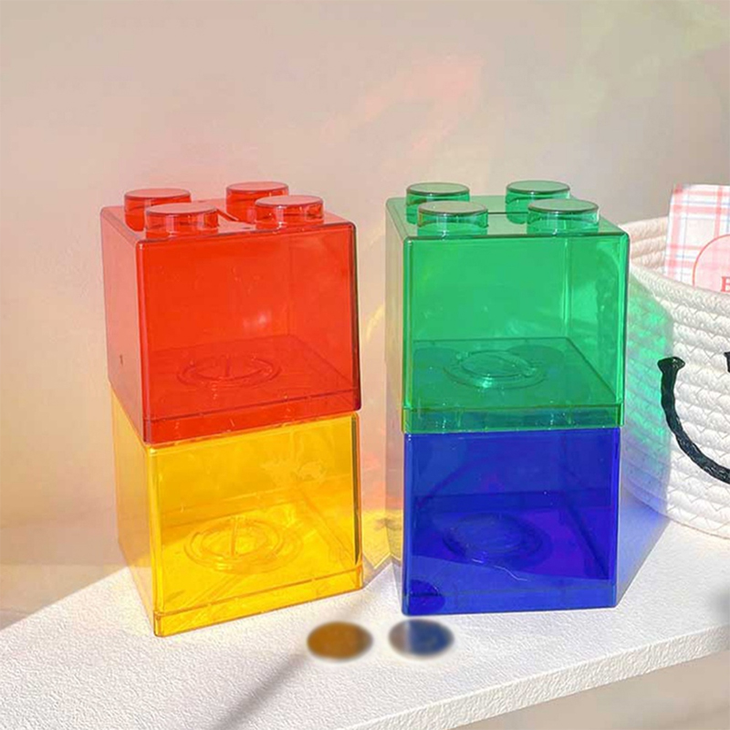 Blocks Shape Coin Box Kids Mon - Kids Education Money reseña y precio