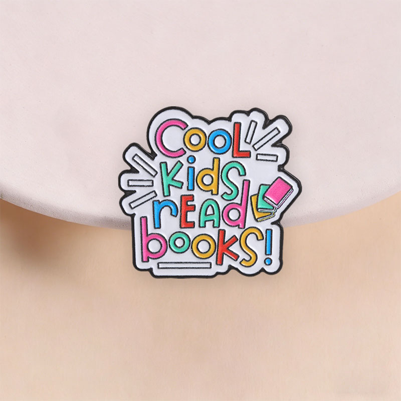Cool Kids Read Books Enamel Pi - Inspirational Kids Education Quotes reseña y precio