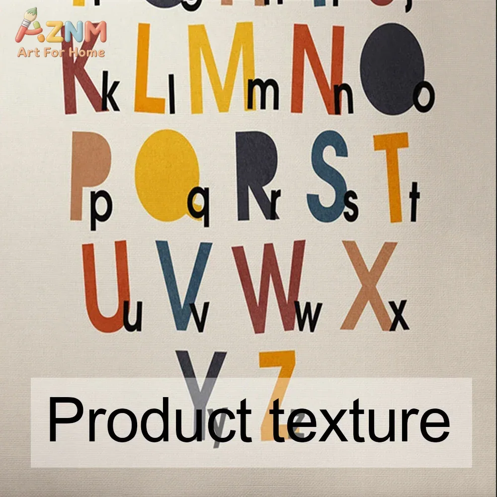 Rainbow Alphabet Poster Educat - Kids Educational Posters reseña y precio
