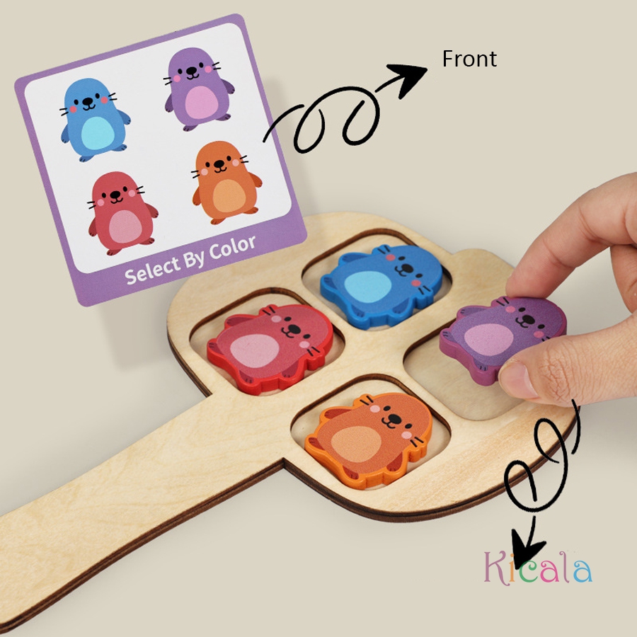 Wooden Bug Swat Color Matching - Kids Educational Game 3 reseña y precio