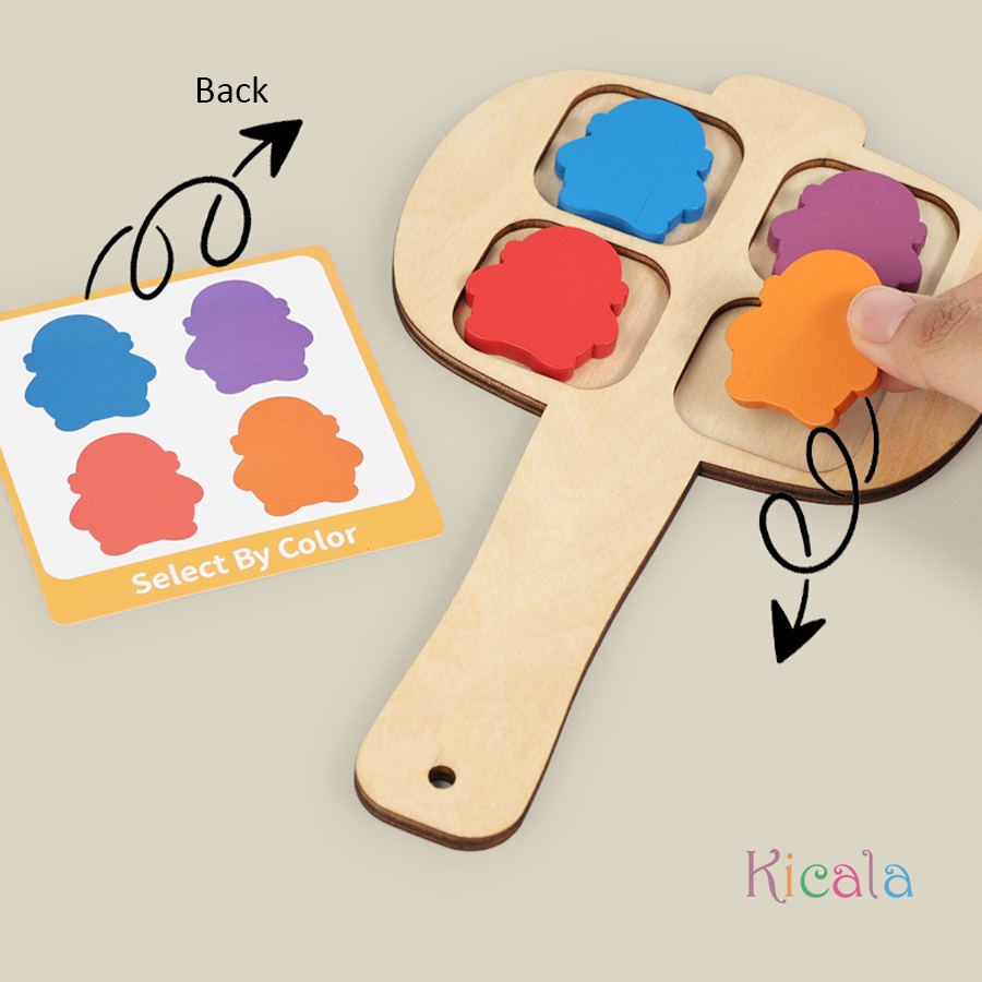 Wooden Bug Swat Color Matching - Kids Educational Game 3 reseña y precio
