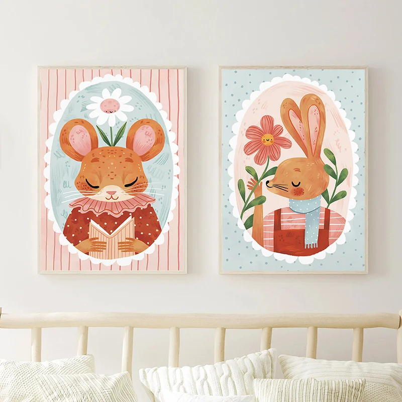 Floral Alphabet Education Kid  - Kids Educational Posters reseña y precio
