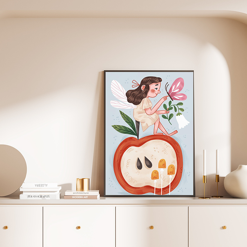 Floral Alphabet Education Kid  - Kids Educational Posters reseña y precio
