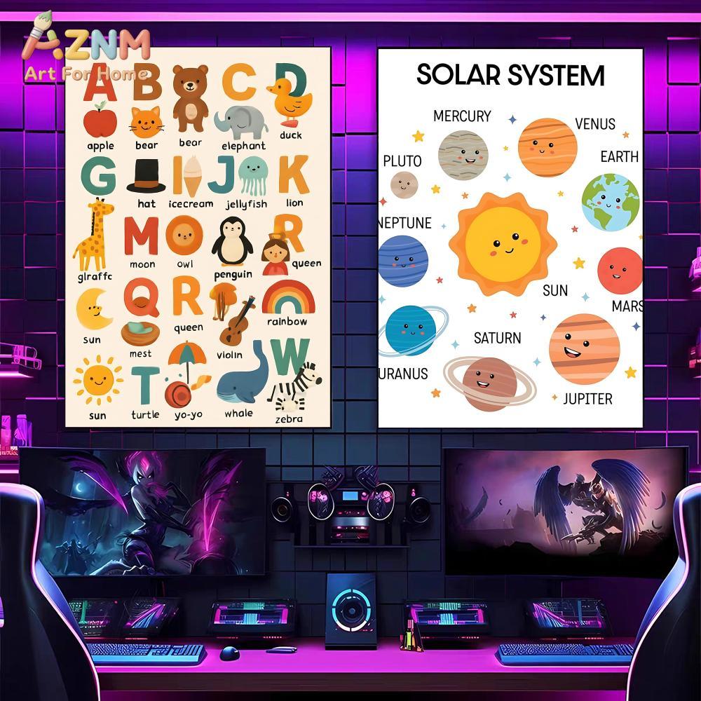 AZNM Kids Educational Canvas W - Kids Educational Posters reseña y precio
