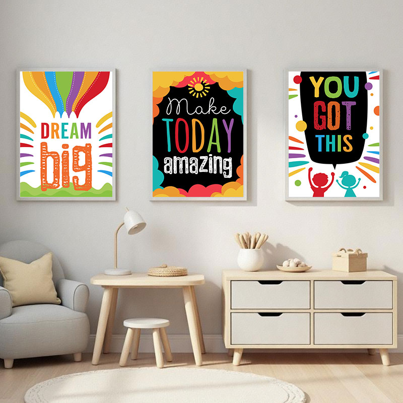 Colorful Cute Dream Big Quotes - Inspirational Kids Education Quotes reseña y precio