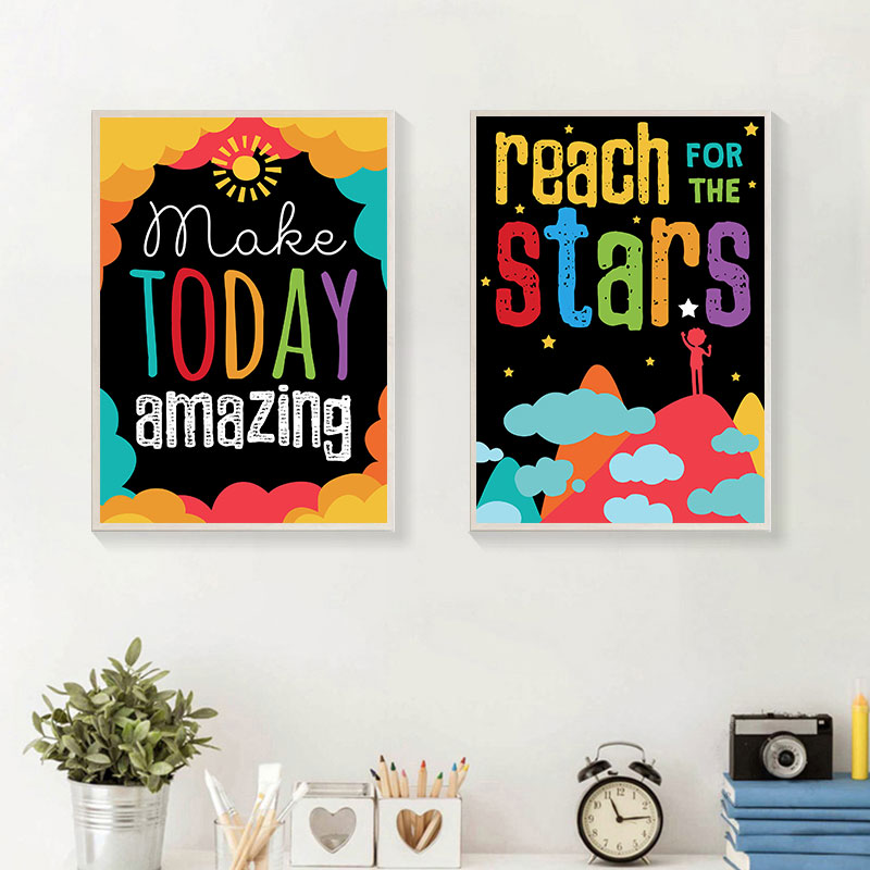Colorful Cute Dream Big Quotes - Inspirational Kids Education Quotes reseña y precio