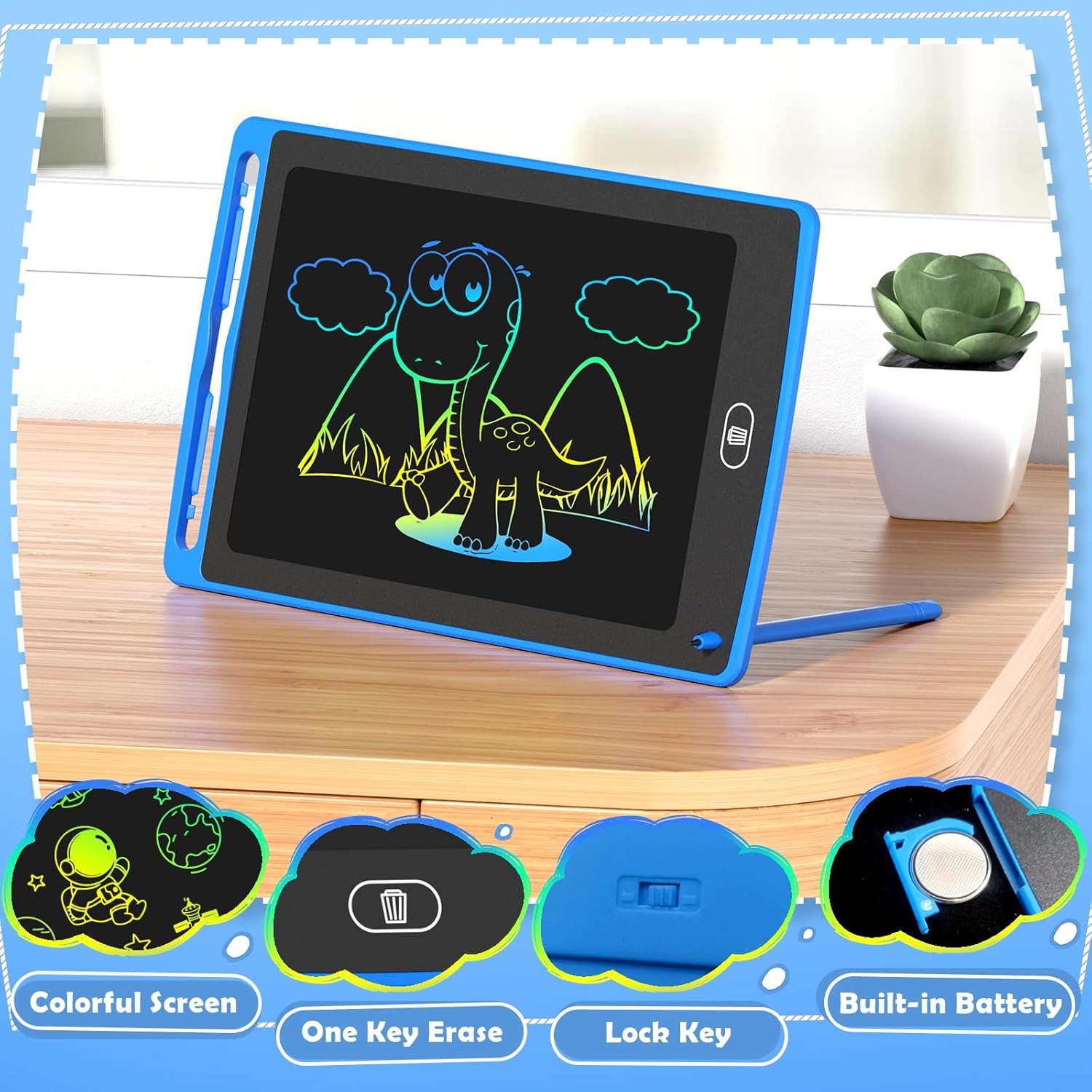 Pack LCD Writing Tablet for Ki - Kids Education Product reseña y precio