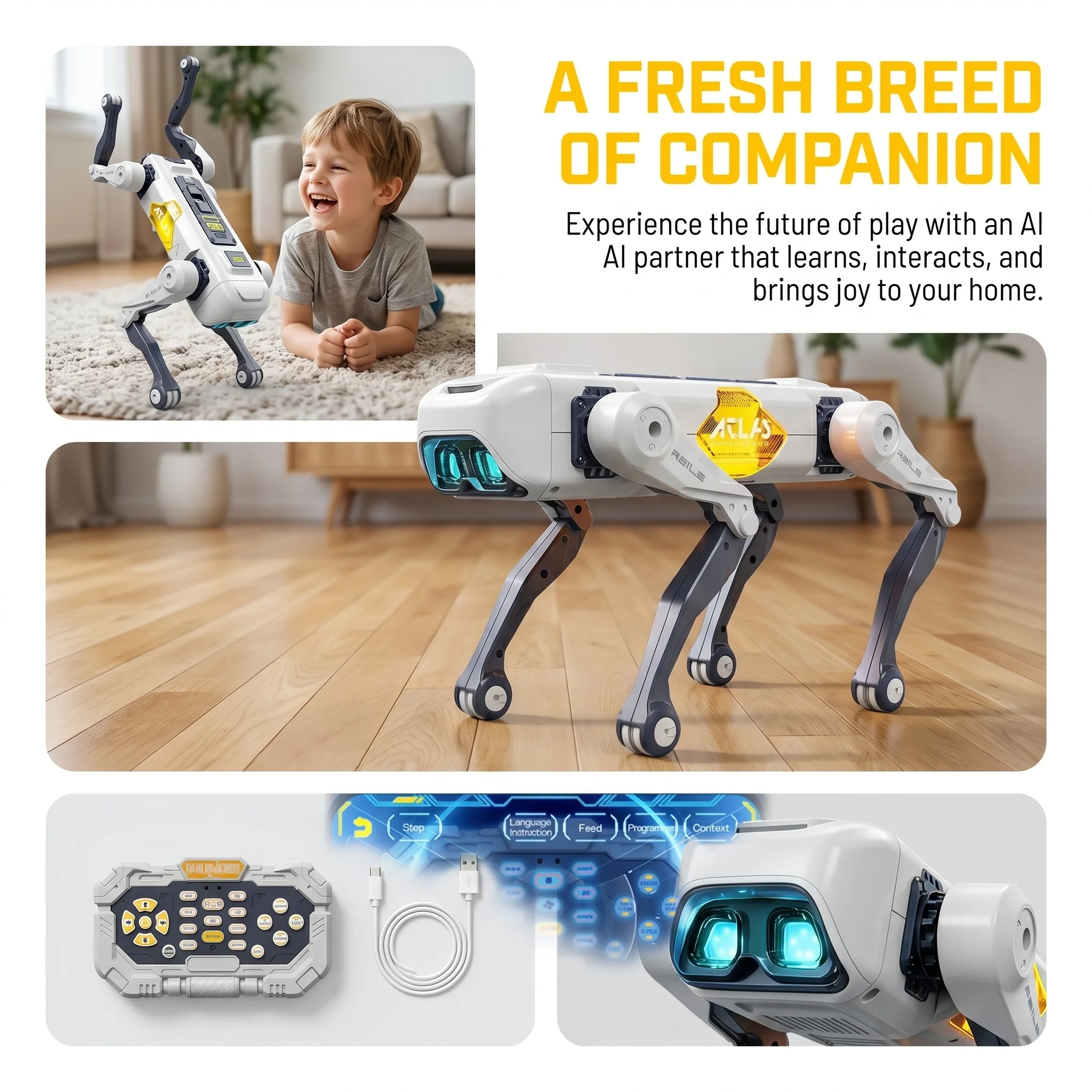 AI Smart Robot Dog, Voice & AP - Kids Education Product reseña y precio