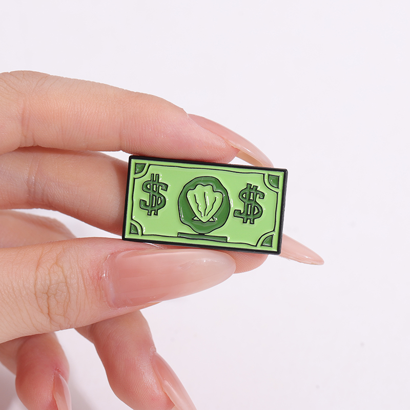 Green USD Symbol Enamel Pin Cu - Kids Education Money reseña y precio