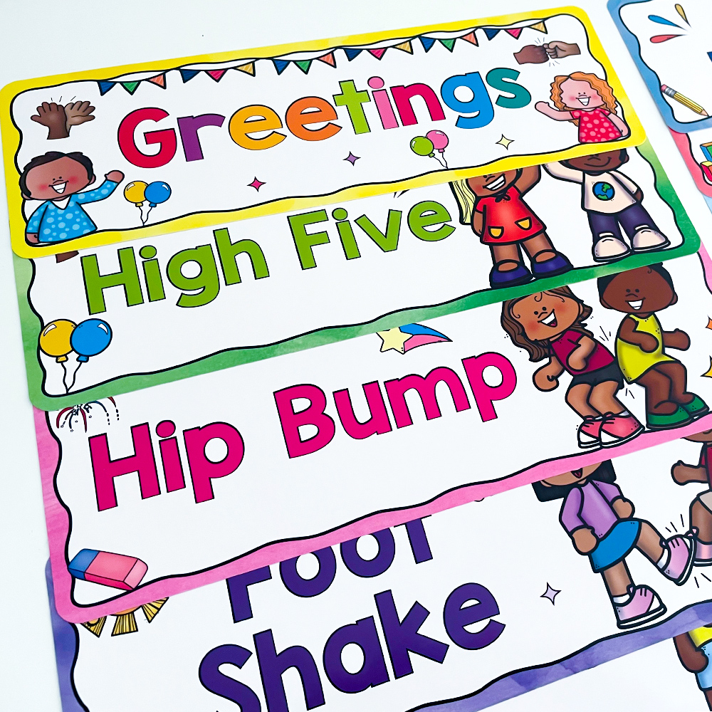 Common Greetings Educational C - Kids Educational Posters reseña y precio
