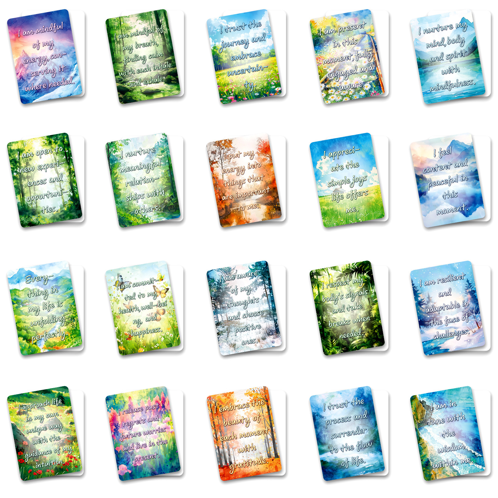 50Pcs Watercolor Landscape Ins - Inspirational Kids Education Quotes reseña y precio