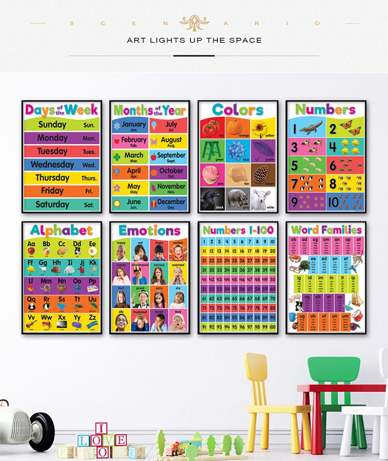 Poster Kindergarten Children L - Kids Educational Posters reseña y precio