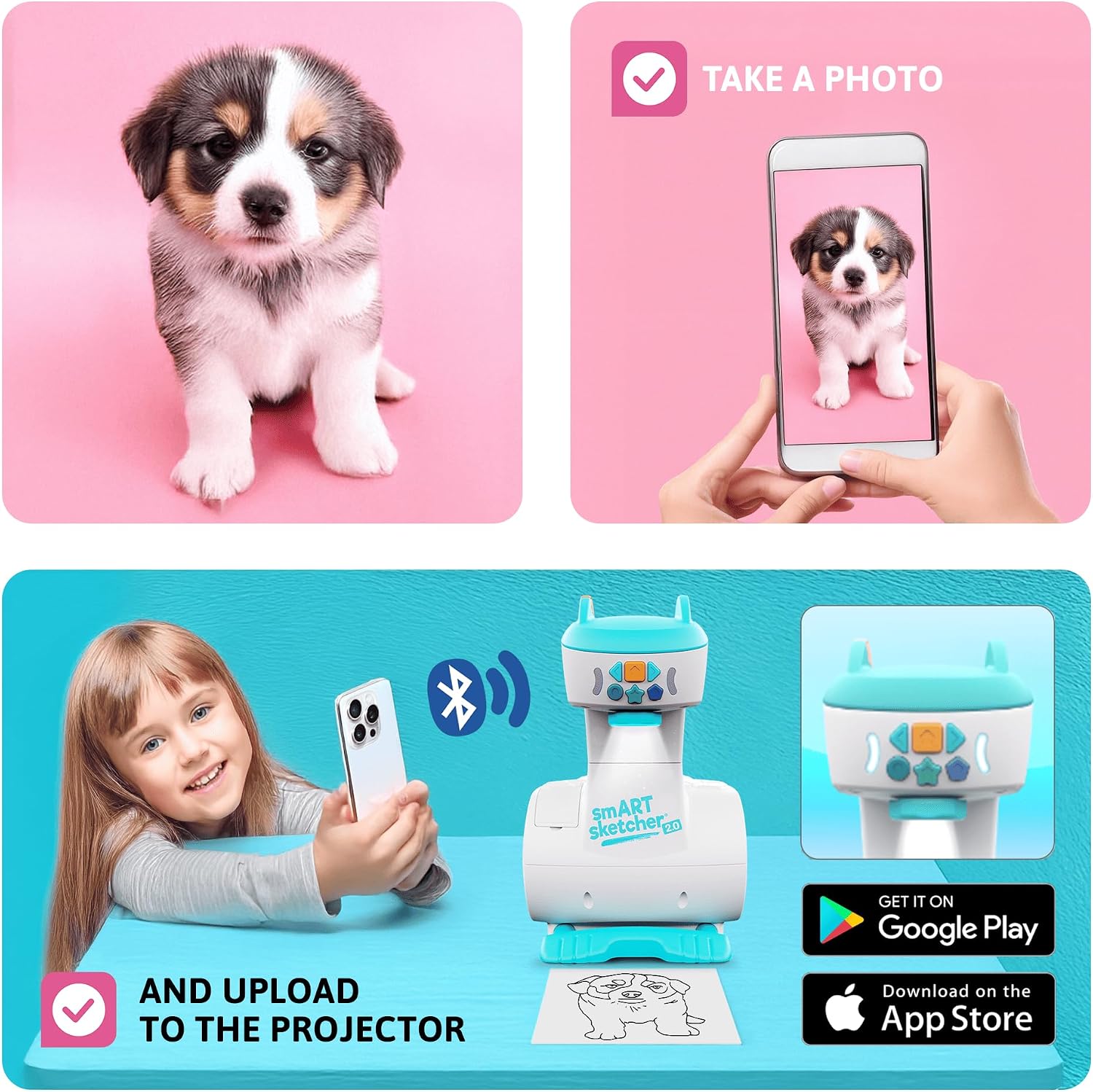 Smart Sketcher 2.0 Projector f - Kids Education Free App reseña y precio