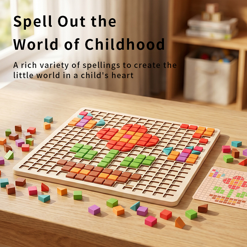 Wooden Logical Cube Puzzle - M - Kids Educational Game 3 reseña y precio