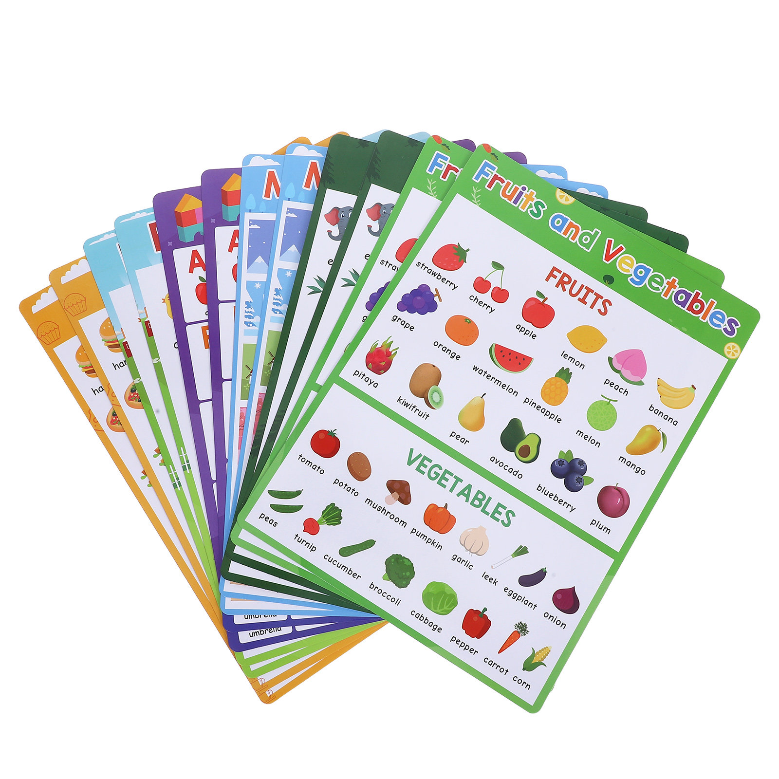 12Pcs Kids Learning Posters Ed - Kids Education Charts reseña y precio